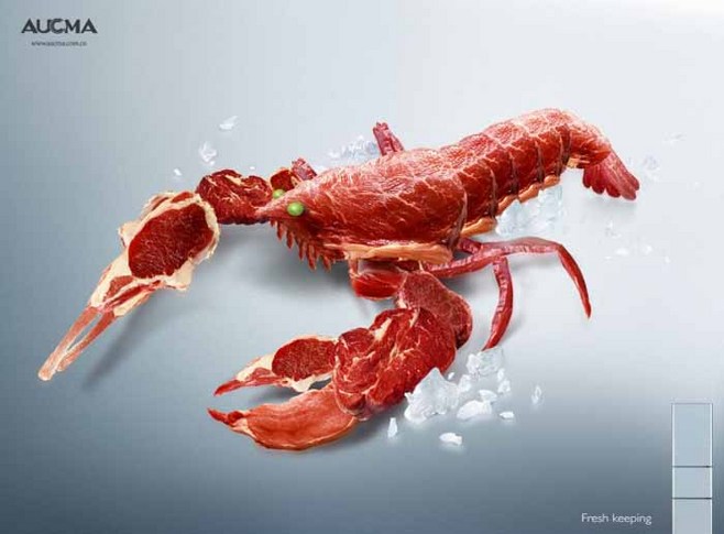 广告海报-冰箱-保鲜创意广告设计欣赏 #采集大赛#